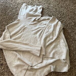American Eagle Outfitters Cream Cowl Neck Sweater